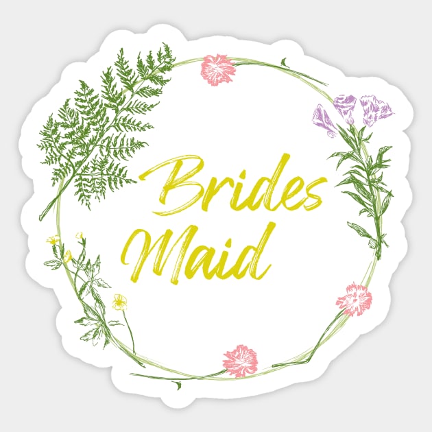 Bridesmade Gift Sticker by rachelsfinelines